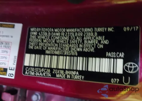 2018 Toyota C-Hr Xle Premium z USA, uszkodzony, nr VIN NMTKHMBX7JR037076